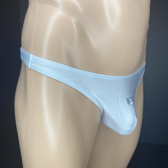 N2N Bodywear BB9 White Little Beach Thong BB9 - Size Small - Picture 2 of 3
